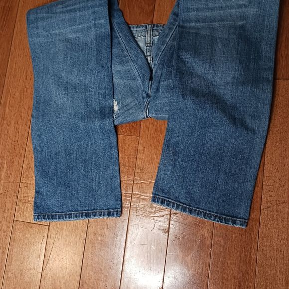 Kancan Jeans Womens 27 Ankle Mid Rise Light Wash Distressed Denim Blue Straight - Picture 6 of 7